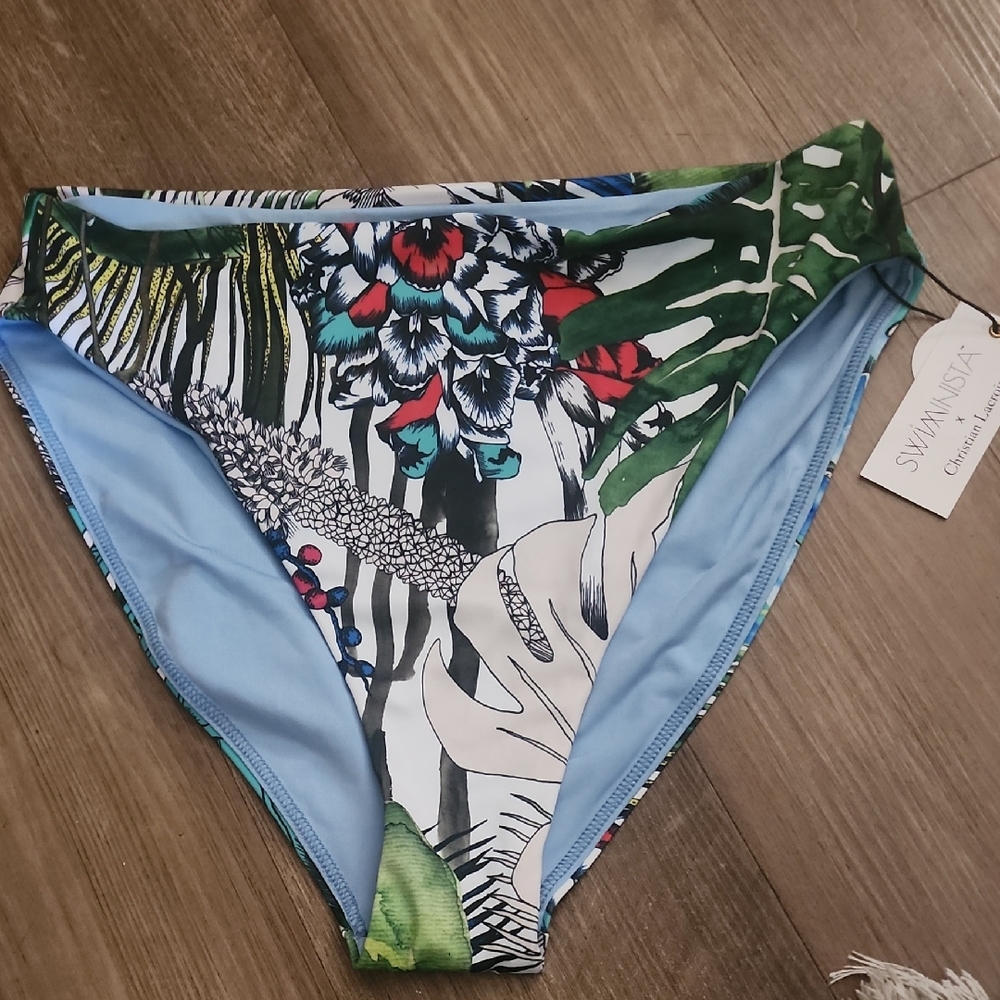 Christian Lacroix Exotic Jardin Print Bikini Bottom